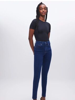 NWOT Good American High Rise Skinny Jeans -Dark Blue Women’s Always Fit 14-18